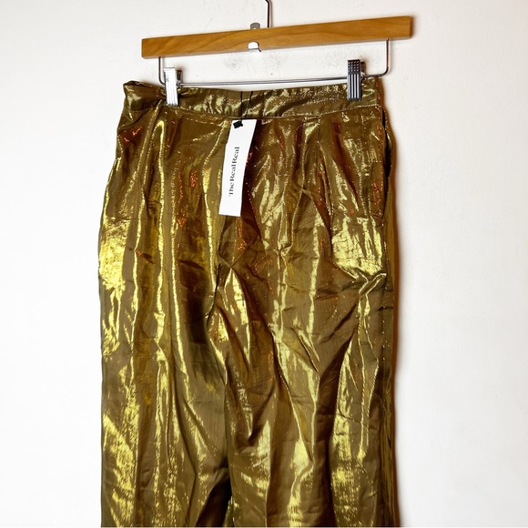 SZ 26 10 Crosby Derek Lam Gold Trouser Pants - Picture 5 of 8